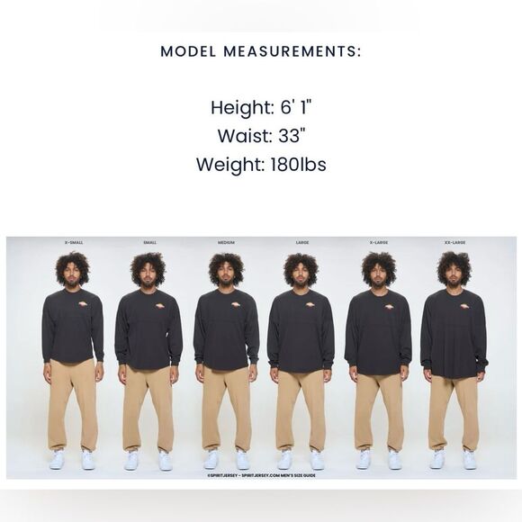 🔥NEW🔥SPIRIT JERSEY unisex Western style sweatshirt SMALL NWT - Picture 8 of 9